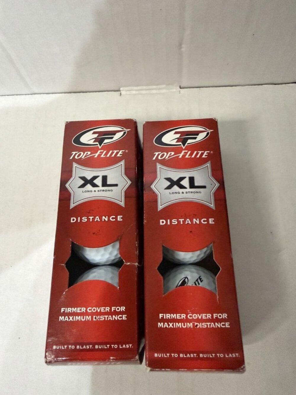 Brand New Top Flite XL Long and Strong Golf Ball 3 Ball Pack Golfing Lot Of 2